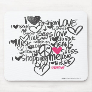 Graffiti-Magenta Mousepad