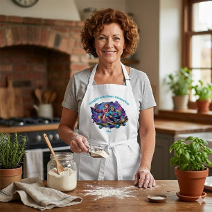 Graffiti Mama & Sohn Schürze - Personalisiertes Na