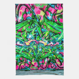 Graffiti-Mauer Geschirrtuch