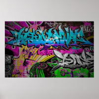Graffiti-Mauer, urbane Kunstgraffiti,Kunst,Wand,Gr