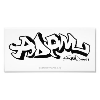 Graffiti Mein Name Print Fotodruck