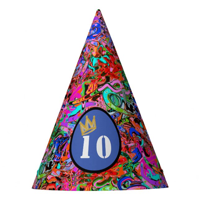 Graffiti mit Krone Partyhütchen (Vorderseite)