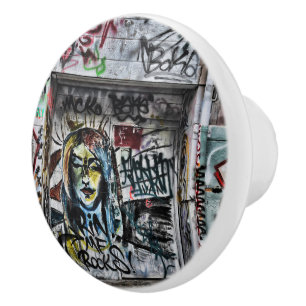 Graffiti Modern Coole Stadtstraße Kunst Keramikknauf