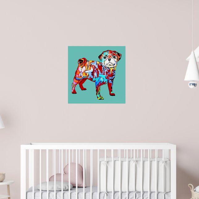 Graffiti-Mops Poster (Kinderzimmer 2)