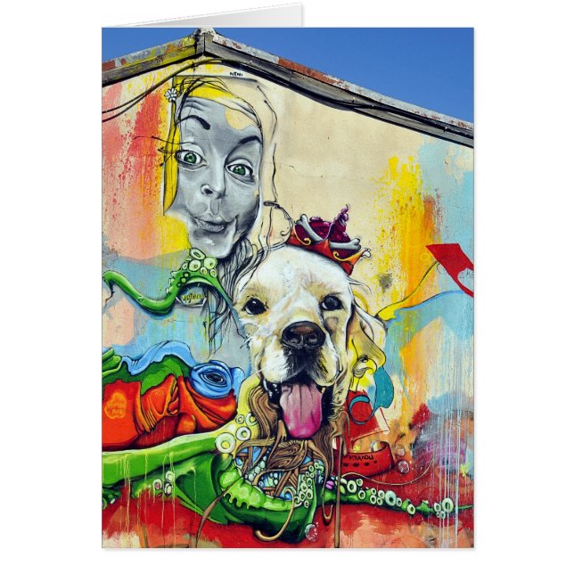 Graffiti mural de chien (Devant)