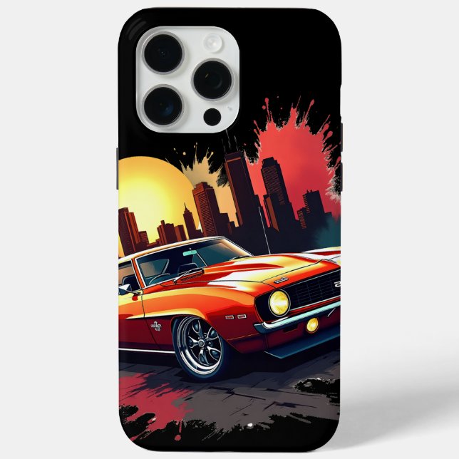 Graffiti Muscle Car Case-Mate iPhone Hülle (Rückseite)