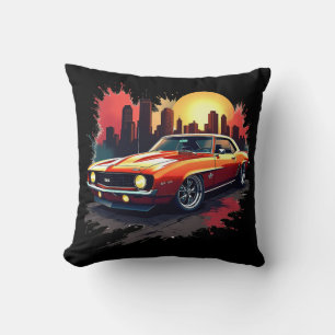 Graffiti-Muscle-Car Kissen