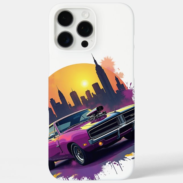 Graffiti-Muskelauto-Handyhülle iPhone 16 Pro Max Hülle (Rückseite)