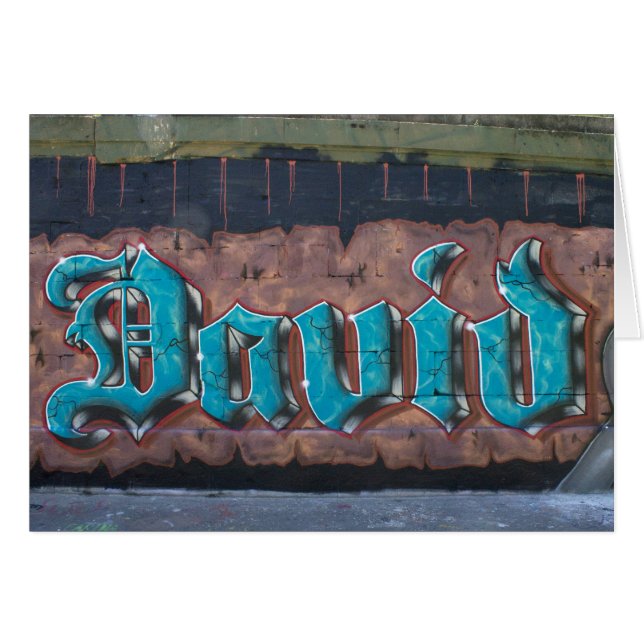 Graffiti Name Tag: David (Vorderseite (Horizontal))