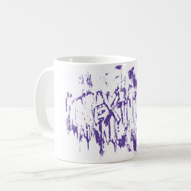 Graffiti Nextday Grunge Pinsel Abstracte Typografi Kaffeetasse (Vorderseite Links)
