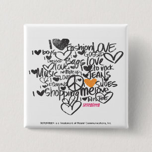 Graffiti-Orange Button
