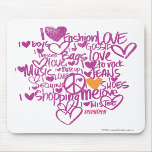 Graffiti orange/lila mousepad