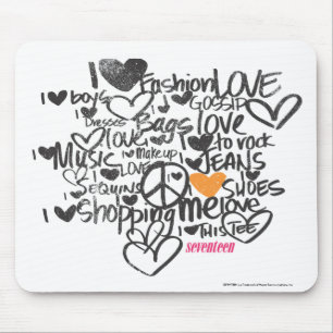 Graffiti-Orange Mousepad