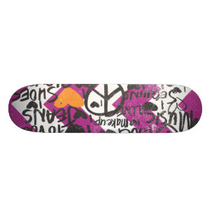 Graffiti-Orange Skateboard