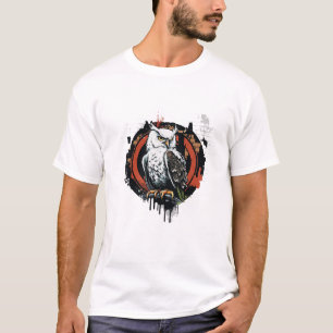 Graffiti Paint Owl Bird Creative Art Malerei T-Shirt