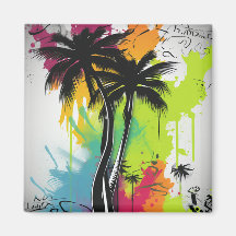 Graffiti Palm Tree