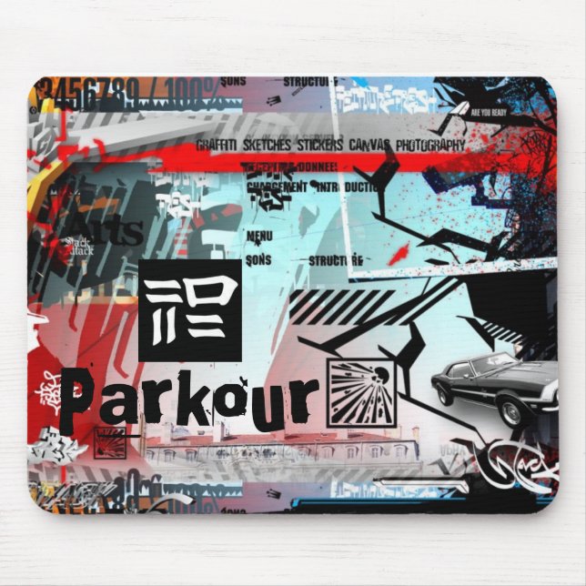 Graffiti Parkour Mousepad (Vorne)