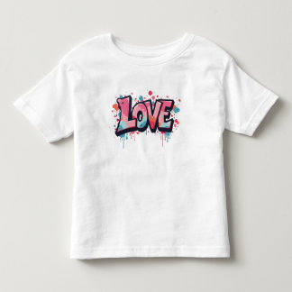 Graffiti Pastel Liebe Bombe Kleinkind T-shirt