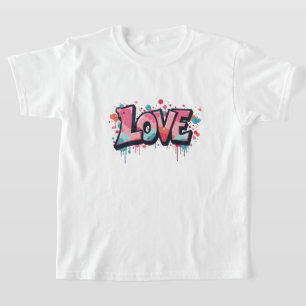 Graffiti Pastel Liebe Bombe T-Shirt