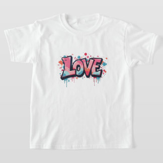 Graffiti Pastel Liebe Bombe T-Shirt