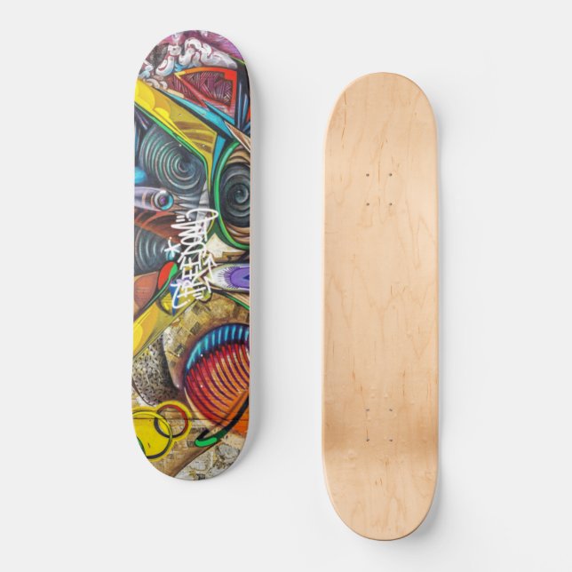 Graffiti Pattern Freedom Skateboard (Vorderseite)