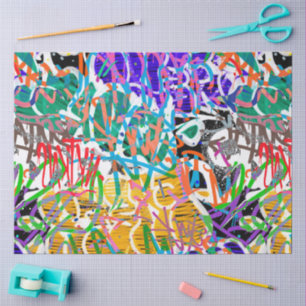 Graffiti Pattern Seidenpapier