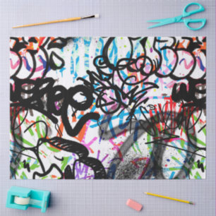 Graffiti Pattern Seidenpapier