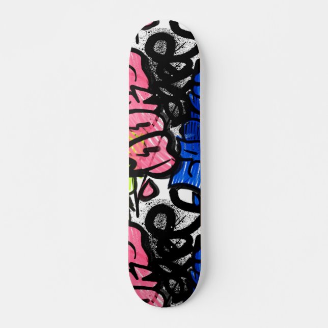 Graffiti Pattern Skateboard (Vorne)