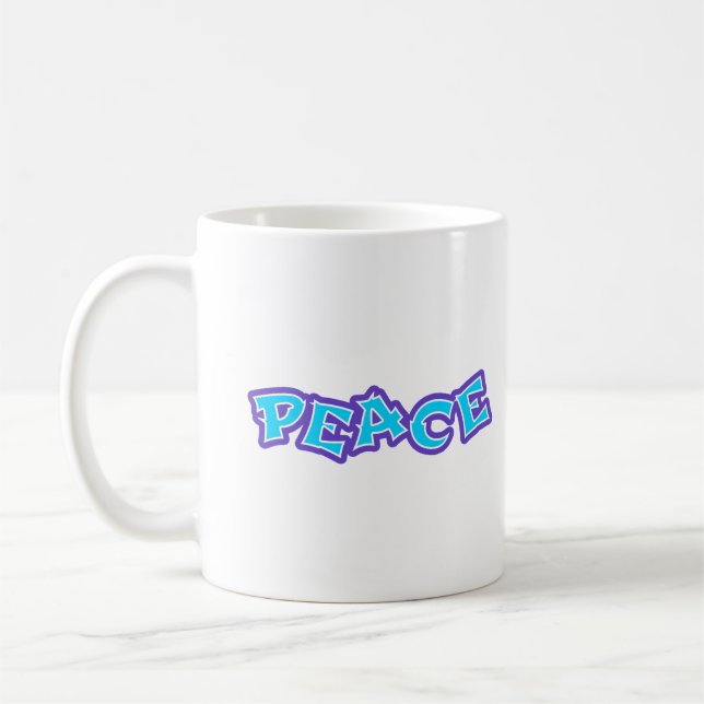 Graffiti Peace Kaffeetasse (Links)