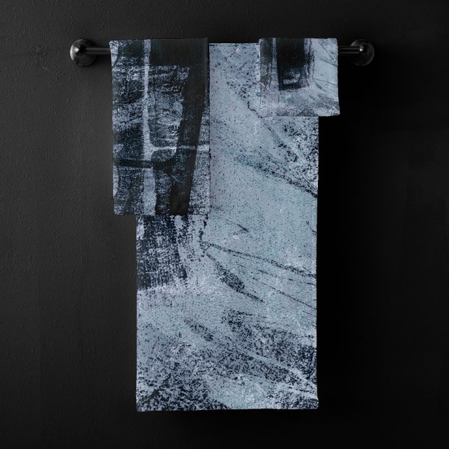 Graffiti peint Grunge | Dark Navy et Denim Blue (Créateur téléchargé)