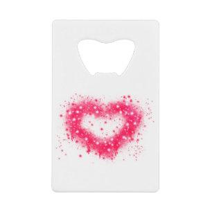 Graffiti peinture rose brillant design coeur
