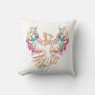 "Graffiti Phoenix Rising" Kissen