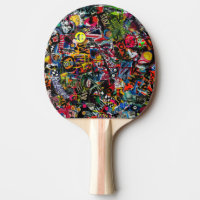 Graffiti Ping Pong Paddle von Ray Dust