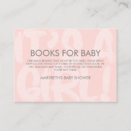 Graffiti Pink Babydusche mit Buchungsanfrage Begleitkarte