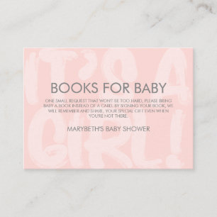 Graffiti Pink Babydusche mit Buchungsanfrage Begleitkarte
