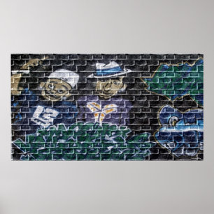 Graffiti-Plakat Poster