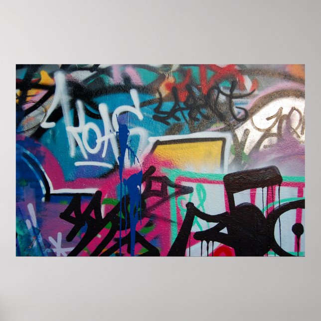 Graffiti-Poster Poster (Vorne)