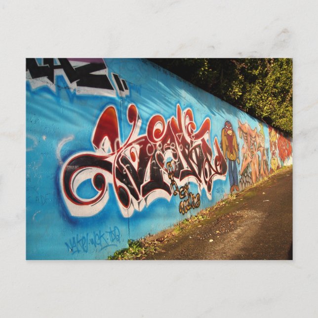 Graffiti Postkarte (Vorderseite)