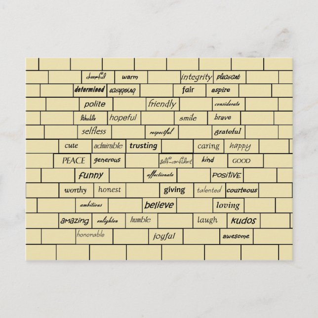 Graffiti-Postkarte Postkarte (Vorderseite)