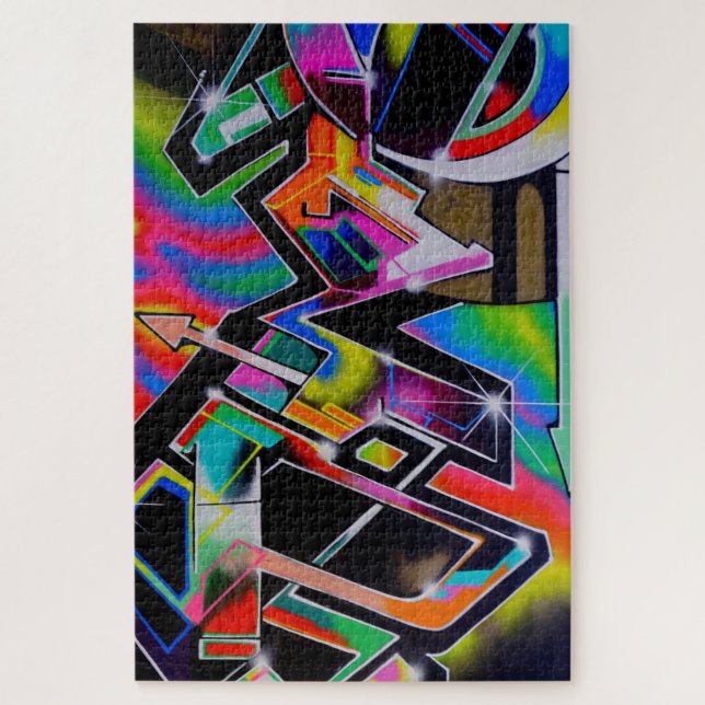 Graffiti-Puzzle (Vertikal)