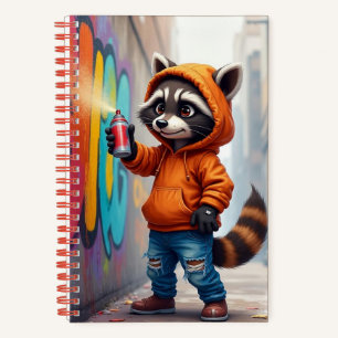 Graffiti Raccoon, Autorin Natasha Us Notizbuch