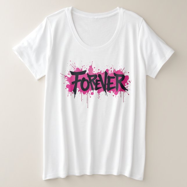 Graffiti rose "FOREVER" (Design devant)