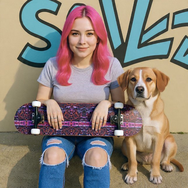 Graffiti-Rose Skateboard (Von Creator hochgeladen)