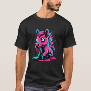 Graffiti-Schmelzkunst Pferd Reiten Pferde T-Shirt