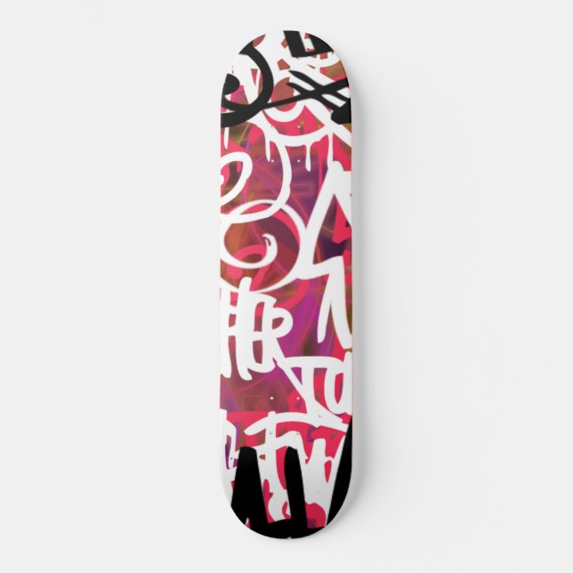 Graffiti Scribbles Skateboard (Vorderseite)