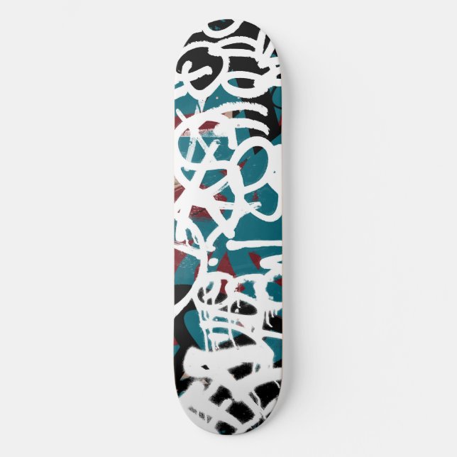 Graffiti Scribbles Skateboard (Vorderseite)