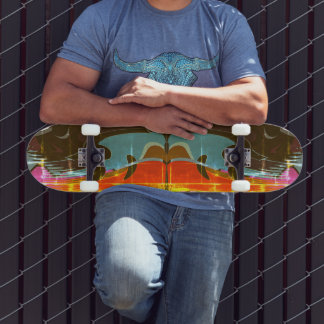 Graffiti skateboard abstrait