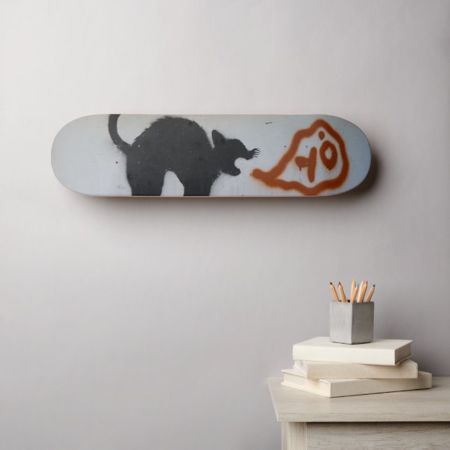 Graffiti skateboard cat. (Wandkunst (Horz))