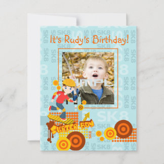 Graffiti Skateboard Kind Geburtstagsparty Einladung