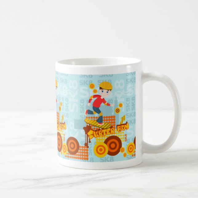 Graffiti Skateboard Kind Geburtstagsparty Kaffeetasse (Rechts)
